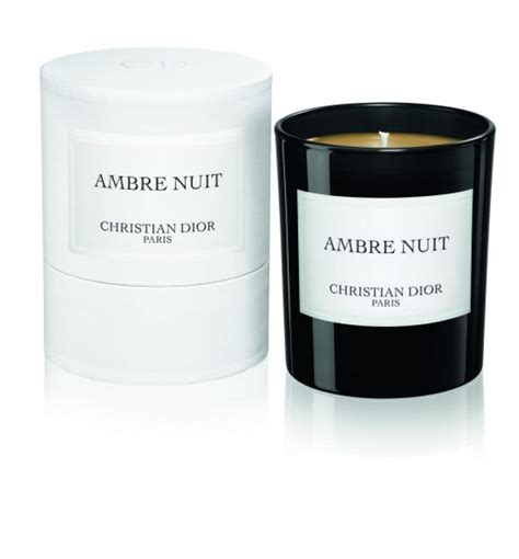 bougie dior ambre nuit
